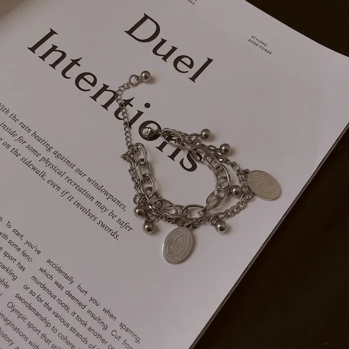 4Pcs Vintage Round Green Zircon Personality Snake Simple Metal Bracelet Set for Women Statement Open Cuff Bangles Party Jewelry